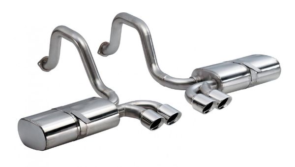 Picture of 2.5 Inch Axle-Back Sport Dual Exhaust Polished 3.5 Inch Tips 97-04 Corvette/Z06 5.7L Stainless Steel Corsa Performance