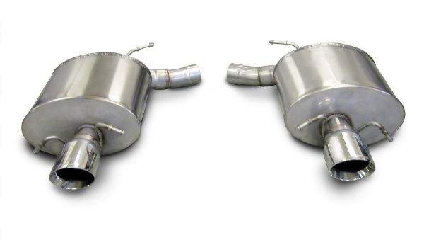 Picture of 2.5 Inch Axle-Back Sport Dual Exhaust 4.0 Inch Polished Tips 09-14 Cadillac CTS-V Sedan 6.2L V8 Stainless Steel Corsa Performance