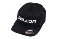 Picture of Falcon Shocks FlexFit Pinstripe Curved Visor Hat Black/White Small/Medium