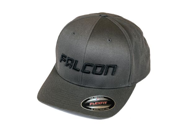 Picture of Falcon Shocks FlexFit Curved Visor Hat Dark Gray/Black Large/X-Large 