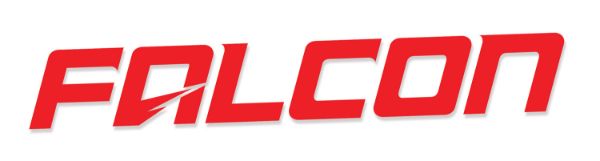 Picture of Falcon Performance Shocks Logo Decal 10 inch Red