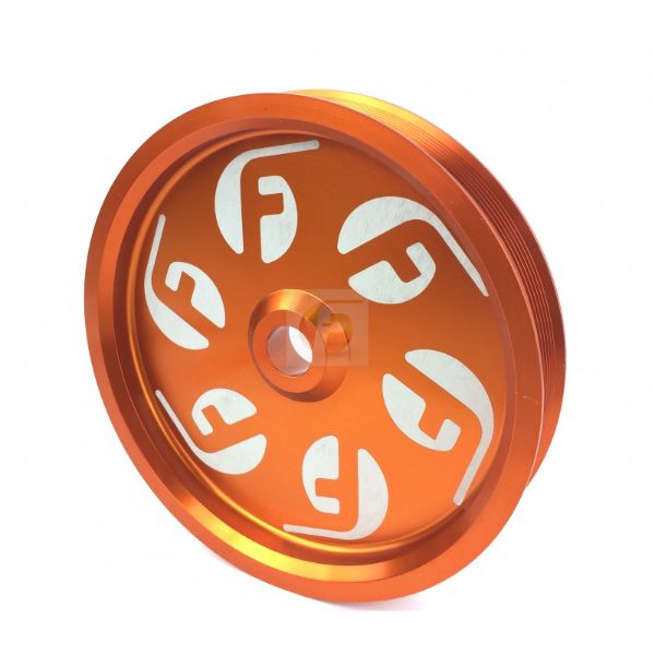 Picture of Cummins Dual Pump Pulley For use with FPE Dual Pump Bracket Orange Fleece Performance
