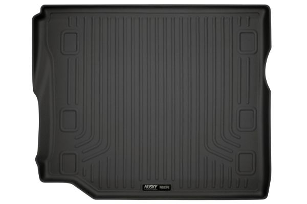 Picture of 18 Jeep Wrangler Unlimited Rubicon Cargo Liner Has Subwoofer Black Husky Liners