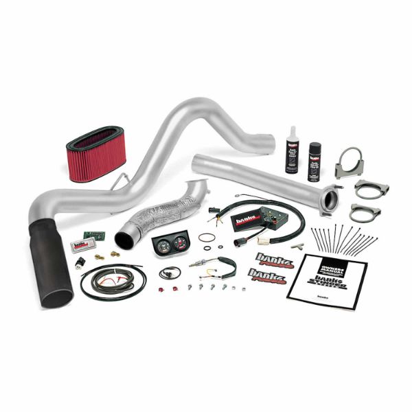 Picture of Stinger Bundle Power System W/Single Exit Exhaust Black Tip 94-95.5 Ford 7.3L Automatic Transmission 94-95.5 Ford 7.3L Automatic Transmission Banks Power