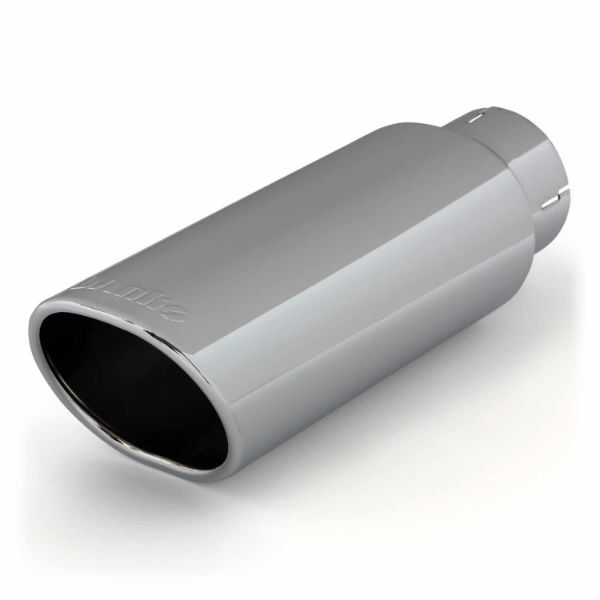 Picture of Tailpipe Tip Kit Ob Round Angle Cut Chrome 3 Inch Tube 3.75 X 4.5 X 11.5 inch Banks Power