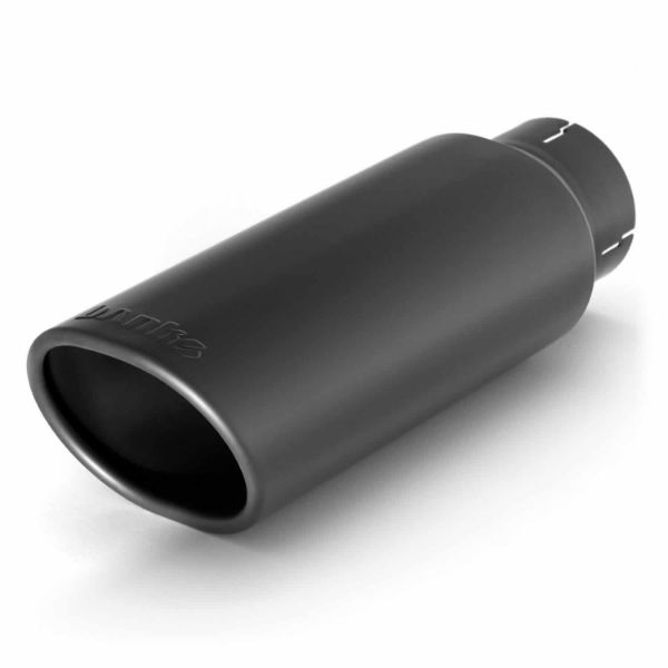Picture of Tailpipe Tip Kit Ob Round Angle Cut Black 3 Inch Tube 3.75 X 4.5 X 11.5 inch Banks Power