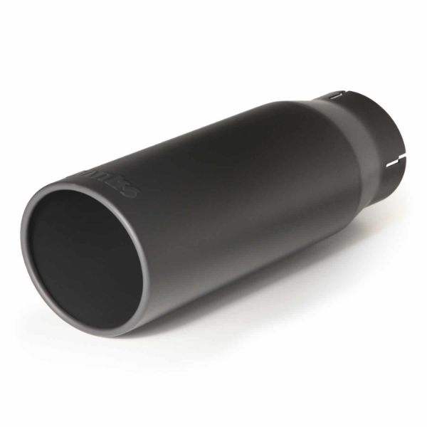 Picture of Tailpipe Tip Kit Round Straight Cut Black 3.5 Inch Tube 4.38 Inch X 12 inch Banks Power
