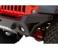 Picture of Jeep JK Bumper End Caps HighRock 4X4 Front Modular Steel 07-18 Jeep JK 2/4 Door Black PC Pair Bestop