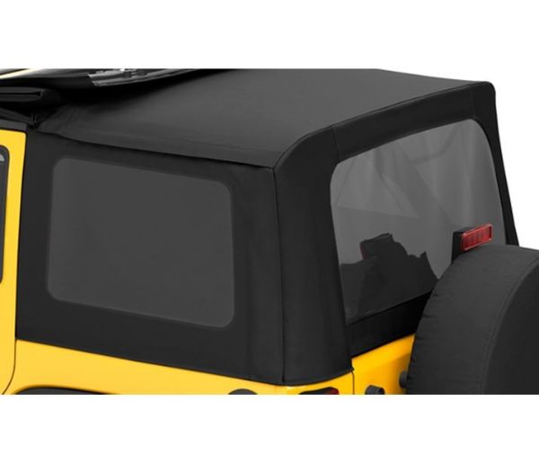 Picture of Jeep JK Unlimited Tinted Window Kit For Sailcloth Replace-A-Top 07-10 Jeep Wrangler JK Unlimited Black Diamond Bestop