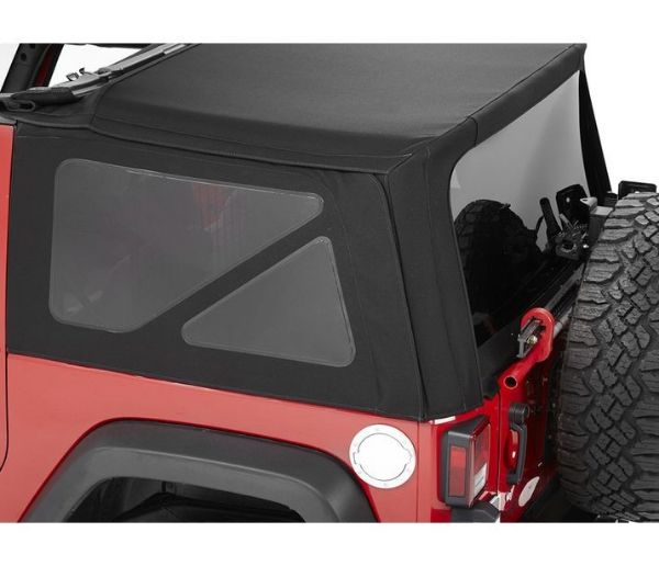 Picture of Jeep JK Tinted Window Kit For Supertop NX Top 07-18 Jeep Wrangler JK Black Twill Bestop