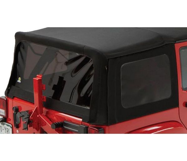 Picture of Jeep JK Unlimited Tinted Window Kit For Supertop NX Top 07-18 Jeep Wrangler JK Unlimited Black Twill Bestop