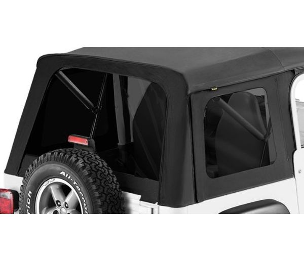 Picture of Jeep YJ/CJ Tinted Window Kit For Supertop Classic 76-95 Jeep Wrangler YJ/Jeep CJ-7 Black Denim Bestop