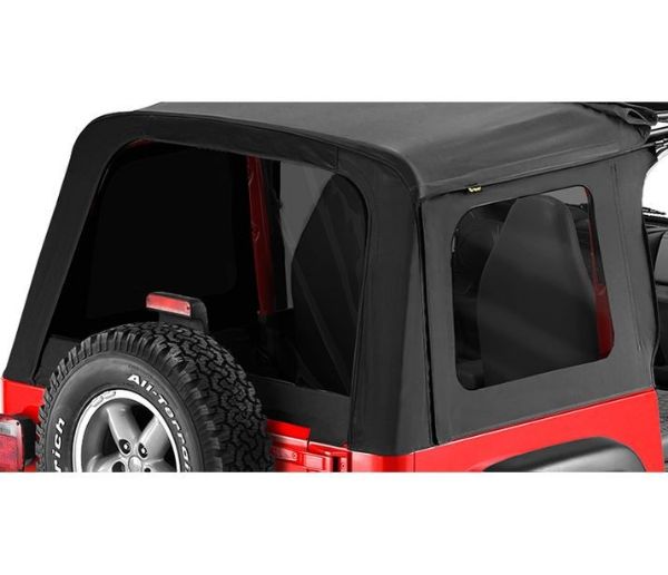 Picture of Jeep YJ/CJ Tinted Window Kit For Sunrider Top 76-95 Jeep Wrangler YJ/Jeep CJ-7 Black Denim Bestop
