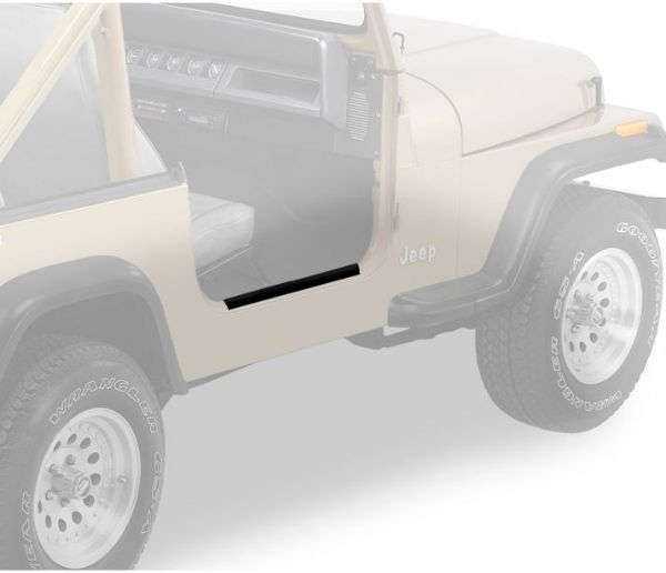 Picture of Jeep TJ Door Sill Entry Guards 97-06 Jeep Wrangler TJ ABS Black Pair Bestop