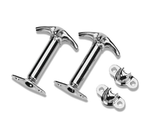 Picture of Jeep CJ/YJ Hood Latches Chrome Plated 42-95 Jeep CJ And Wrangler YJ Pair Boxed Bestop