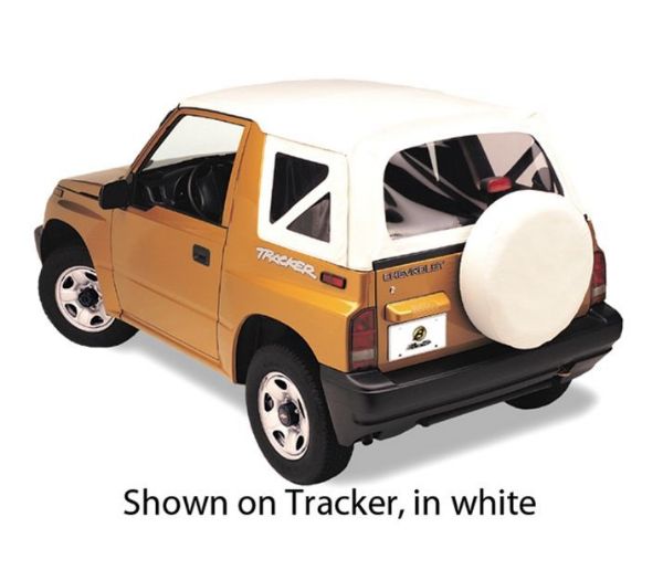 Picture of Tracker/Sidekick Replace-A-Top Clear Windows 88-94 Chevy Geo Tracker/Suzuki Sidekick White Denim Kit Bestop