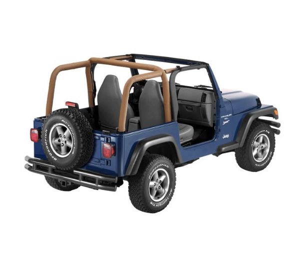 Picture of Jeep TJ Sport Bar Cover Kit 97-02 Jeep Wrangler TJ 2-Door W/Out Sound Bar Spice Bestop