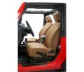 Picture of Jeep JL Seat Covers Front Highback Buckets 19-20 Jeep Wrangler JL 4 Door Tan Pair Bestop