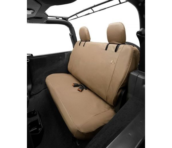 Picture of Jeep JL Seat Covers Rear Bench 19-20 Jeep Wrangler JL 2 Door Tan Bestop