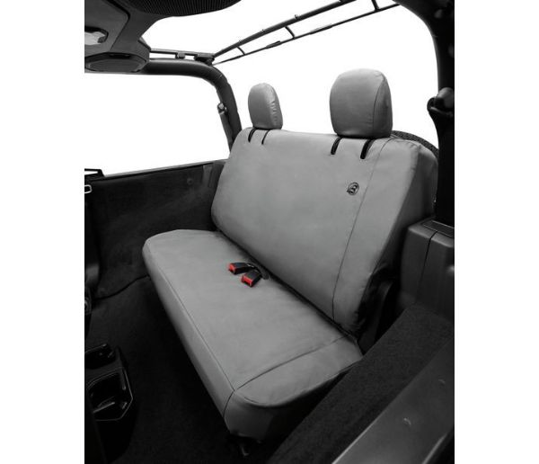 Picture of Jeep JL Seat Covers Rear Bench 19-20 Jeep Wrangler JL 2 Door Charcaol Bestop