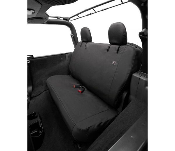 Picture of Jeep JL Seat Covers Rear Bench 19-20 Jeep Wrangler JL 2 Door Black Bestop