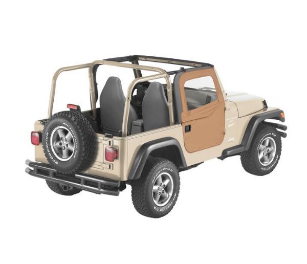 Picture of Jeep TJ Fabric Doors 2-Pc Factory Soft Top/Any Bestop 97-06 Jeep Wrangler TJ/TJ Unlimited Spice Pair Bestop
