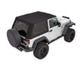 Picture of Trektop Pro Soft Top Black Twill for 07-18 Jeep Wrangler JK 2 Door Bestop