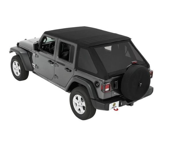 Picture of Trektop NX Soft Top Black Diamond For 18-19 Jeep Wrangler JL 4 Door Bestop