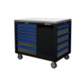 Picture of Boxo 45" 12-Drawer Pro Series Workstation with Stainless Worktop (Gloss Block)