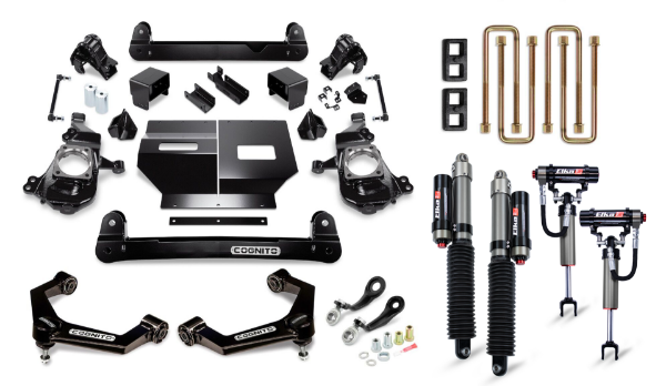 Picture of Cognito 4-Inch Elite Lift Kit with Elka 2.5 reservoir shocks for 20-22 Silverado/Sierra 2500/3500 2WD/4WD