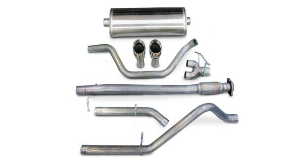 Picture of 3.0 Inch Cat-Back Sport Single Exhaust 4.0 Inch Polished Tip 07-08 Silverado/Sierra 143.5 Inch Wheelbase 4.8L/5.3L/6.0L V8 Stainless Steel Corsa Performance