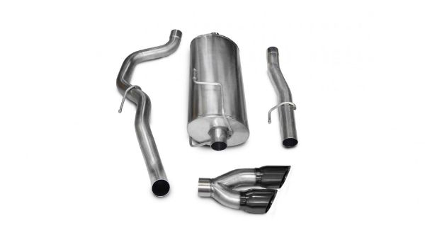 Picture of 3.0 Inch Cat-Back Sport Single Side Exit Exhaust 4.0 Inch Black Tips 10-13 Dodge Ram 2500 Crew Cab/Long Bed 5.7L V8 169 Inch Wheelbase Stainless Steel Corsa Performance