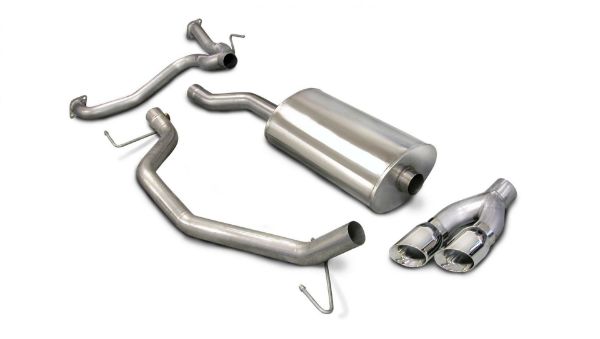 Picture of 3.0 Inch Cat-Back Sport Single Side Exit Exhaust 4.0 Inch Polished Tips 07-15 Nissan Titan King/Crew Cab 5.6L V8 Stainless Steel Corsa Performance