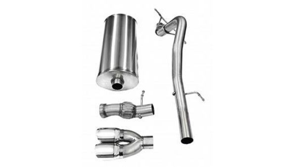 Picture of 3.0 Inch Cat-Back Sport Single Rear Exit Exhaust 4.0 Inch Polished Tips 11-14 Cadillac Escalade/GMC Yukon Denali 6.2L V8 Stainless Steel Corsa Performance