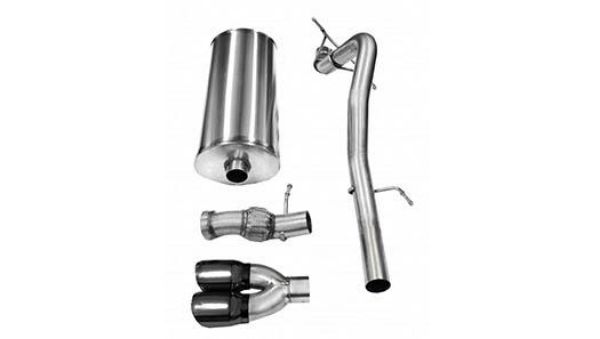 Picture of 3.0 Inch Cat-Back Sport Single Rear Exit Exhaust 4.0 Inch Black Tips 11-14 Cadillac Escalade/GMC Yukon Denali 6.2L V8 Stainless Steel Corsa Performance