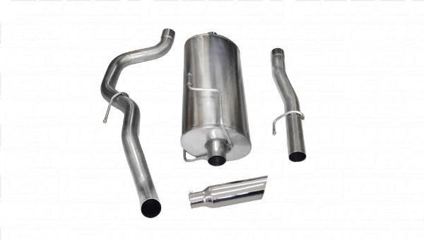 Picture of 3.0 Inch Cat-Back Sport Single Side Exit Exhaust 4.0 Inch Slash Cut Polished Tip 10-13 Ram 2500 Crew Cab/Long Bed 5.7L V8 169 Inch WB Stainless Steel dB by Corsa Performance