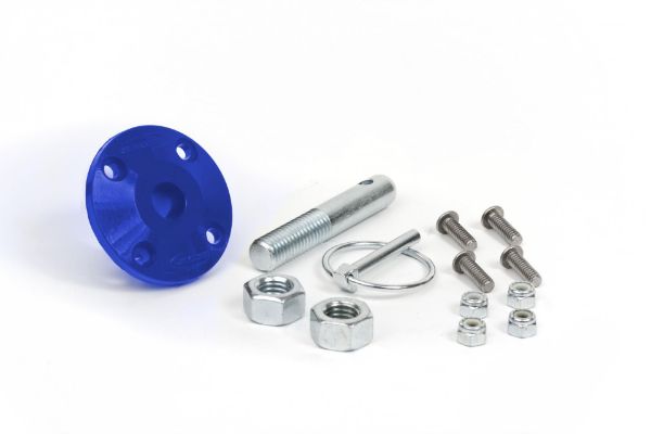Picture of Hood Pin Kit Blue Single Includes Polyurethane Isolator Pin Spring Clip and Related Hardware Daystar