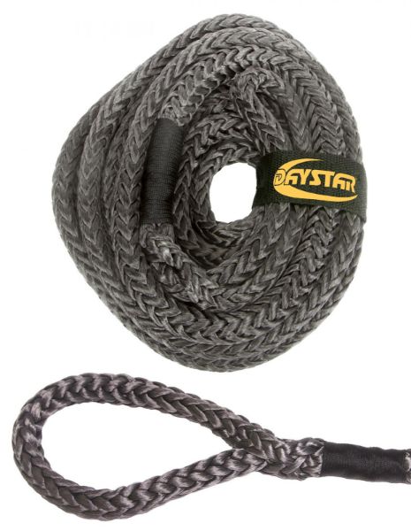 Picture of 25 Foot Recovery Rope W/Loop Ends and Nylon Recovery Rope Bag 1/2 x 25 Foot Black Rope Daystar