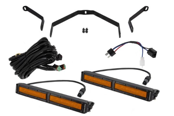 Picture of Tundra 12 Inch LED Driving Light Kit Amber Flood Diode Dynamics