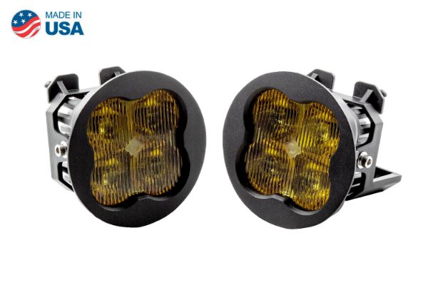 Picture of SS3 LED Fog Light Kit for 2014-2018 GMC Sierra 2500/3500 Yellow SAE/DOT Fog Sport Diode Dynamics