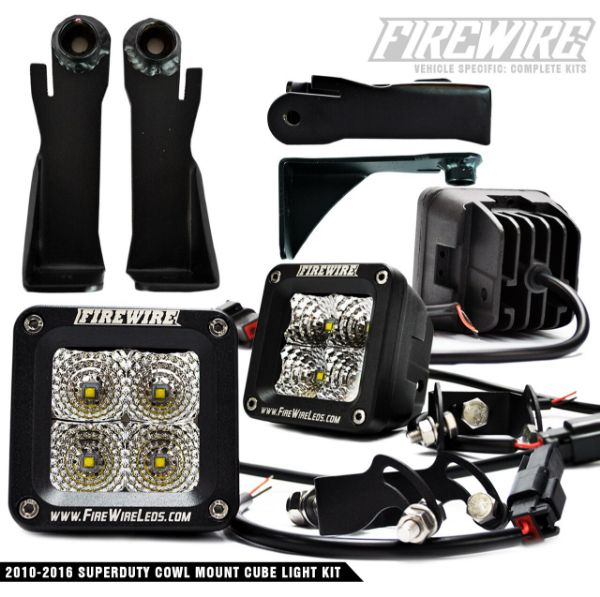 Picture of Firewire LED 2011-2016 Ford Superduty Cowl Mount Cube Light Kit