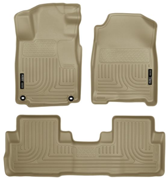 Picture of 15-16 Honda CR-V Front & 2nd Seat Floor Liners Tan Husky Liners