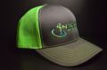 Picture of INJECTED MOTORSPORTS Snap Back Trucker Style 112 Hat- Charcoal/blue