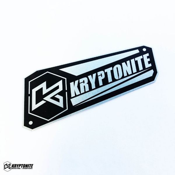 Picture of Kryptonite Upper Control Arm Logo Plate 2011-2019