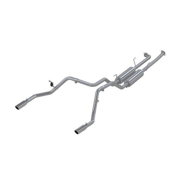 Picture of Cat Back Exhaust System Dual Split Rear T409 Stainless Steel For 07-08 Toyota Tundra MBRP