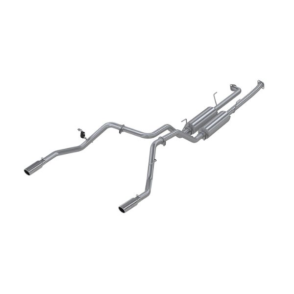 Picture of Cat Back Exhaust System Dual Split Rear Aluminized Steel For 07-09 Toyota Tundra MBRP