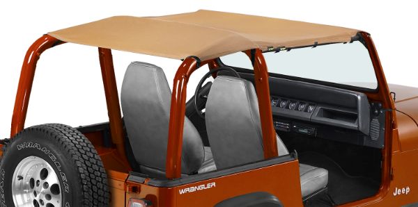 Picture of Jeep YJ Soft Top Sun Cap Plus 92-95 Jeep Wrangler YJ Vinyl Spice Pavement Ends By Bestop