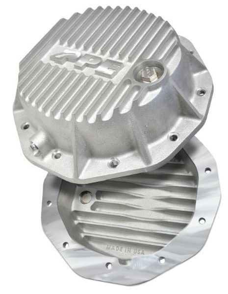 Picture of Heavy Duty Deep Aluminum Rear Differential Cover GM 1500 Raw PPE Diesel