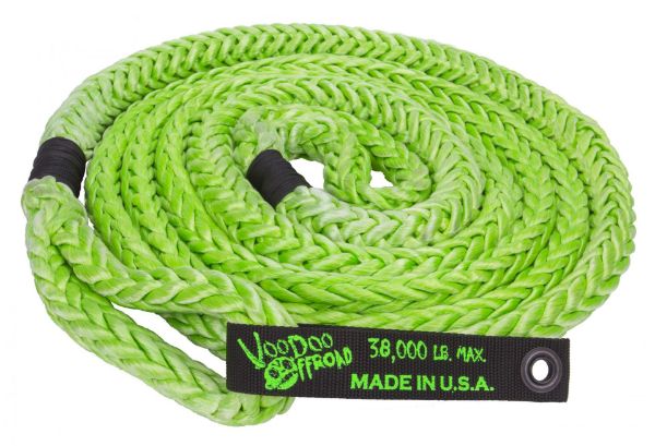 Picture of Kinetic Recovery Rope Truck/Jeep 7/8 Inch x 20 Foot Green With Rope Bag VooDoo Offroad