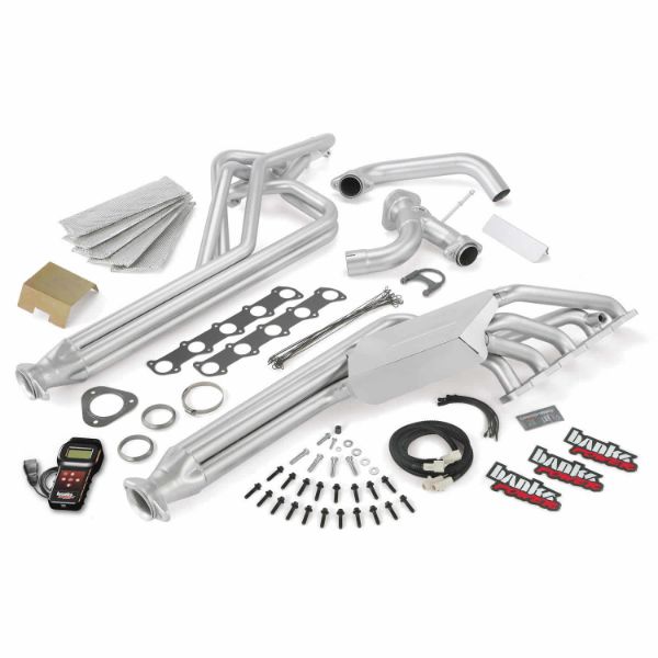 Picture of Torque Tube Exhaust Header System W/AutoMind Programmer 05-06 Ford 6.8L Class-C Motorhome E-350 Banks Power